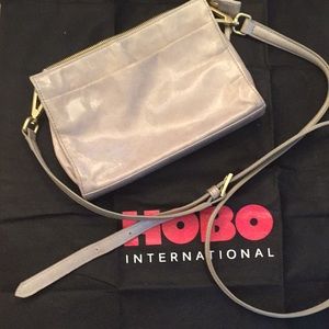HOBO-100% leather-gray- cross body